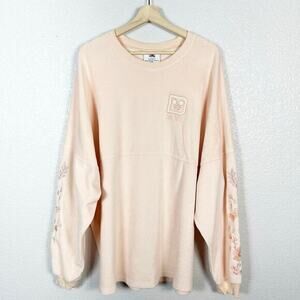 Disney Parks Womens Walt Disney World Velour Embroidered Spirit‎ Jersey XXL